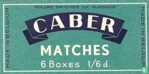 Caber matches 6 Boxes 1/6 d.