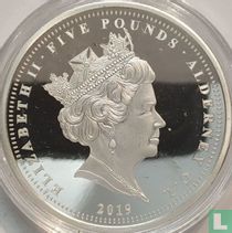 Alderney 5 pounds 2019 (PROOF - type 1) "75 Years D-Day"