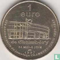 Frankrijk 1 euro 1997 de Chambéry - 40 jaar van de jumelage Chambéry-Turijn (type 1)