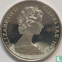 Gibraltar 1 crown 1993 (PROOFLIKE) "40ste verjaardag van de kroning van koningin Elizabeth II - Koning Edward VIII"