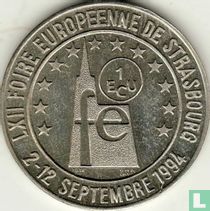 Frankrijk 1 ECU 1994 62ste Europese beurs in Straatsburg