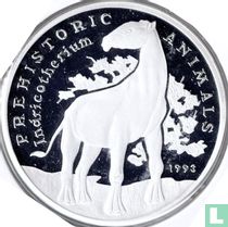 Cambodia 20 riels 1993 (PROOF) "Indricotherium"