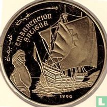 Sahraui Arabische Demokratische Republik 100 Peseta 1990 (PP) "Alte Schiff"