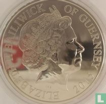 Guernsey 5 Pound 2015 (ungefärbte) "Reflexionen einer Herrschaft"