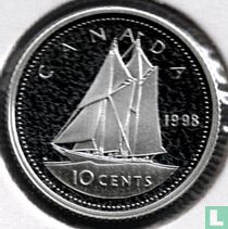 Kanada 10 Cent 1998 (PP - Silber - ohne O)