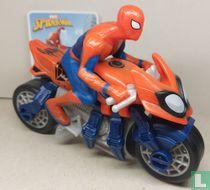 Spider-Man auf dem Motorrad