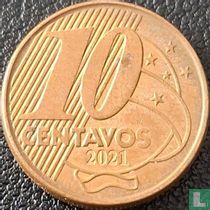 Brasilien 10 Centavo 2021