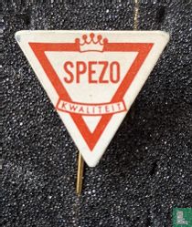  Spezo kwaliteit (driehoek) [rood op wit]