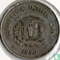 Dominicaanse Republiek ½ peso 1990