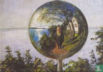 Selbstporträt in einer Glaskugel (1918)