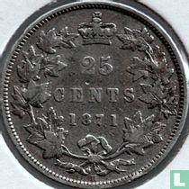 Canada 25 cent 1871 (H)