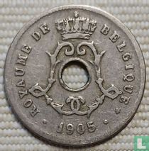 Belgium 5 centimes 1905 (FRA - 1905/04 - A MICHAUX - without dot) for sale