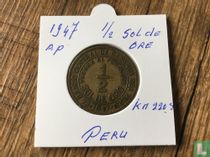 Pérou ½ sol de oro 1947 (AP) acheter