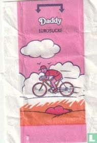 (in de wolken : fietser)