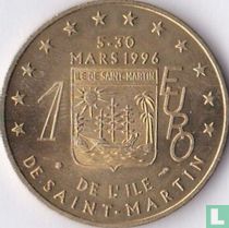 Frankrijk 1 euro 1996 de l'île de Saint-Martin