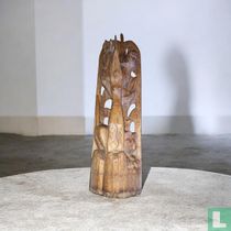 Afrikanische handgeschnitzte Holzschnitzerei: Baum des Lebens