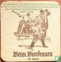 Beim Bierbrauen