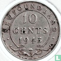 Newfoundland 10 cent 1943