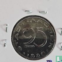 Aken 25 pfennig 1920 (type 3 - tekst van de rand af) kopen