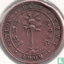 Ceylon ½ cent 1909