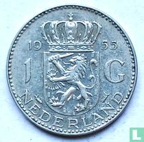 Netherlands 1 gulden 1955 (type 1) for sale