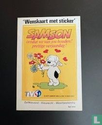 Wenskaart met sticker