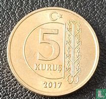 Turkey 5 kurus 2017 for sale