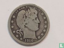 United States ¼ dollar 1910 (without letter) for sale