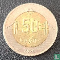 Turkey 50 kurus 2020 for sale
