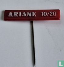 Ariane 10/20 wit op rood