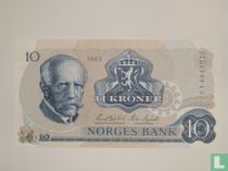Norway 10 Kroner 1983