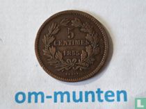 Luxembourg 5 centimes 1855 for sale