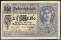 Reichsschadenverwaltung, 5 Mark 1917 (S.56b - Ros.54c) kaufen