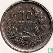 Chile 10 Centavo 1924