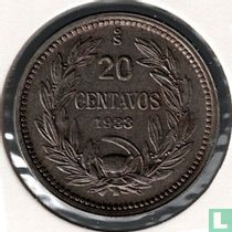 Chili 20 centavo 1933 (type 1)
