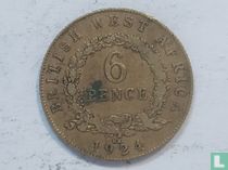 Britisch Westafrika 6 Pence 1924 (KN) kaufen