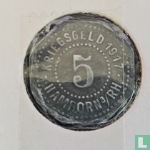 Hamborn am Rhein 5 pfennig 1917 acheter