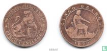 Spanien 5 Centimo 1870 kaufen