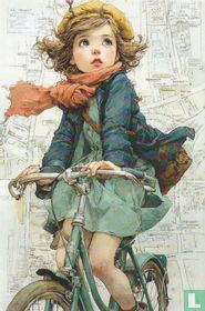 Meisje op de fiets