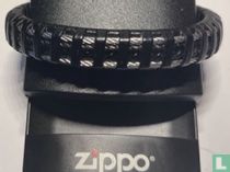 Bracelet en cuir tressé et acier