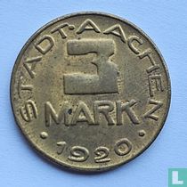 Aachen 3 mark 1920 (type 2) "Alfred Rhetel" for sale