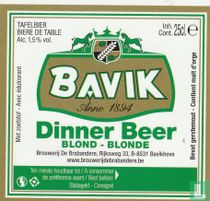 Bavik Dinner Beer  Blond - Blonde