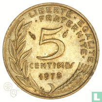 France 5 centimes 1978 for sale