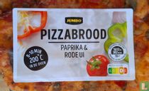 Pizzabrood paprika & rode ui
