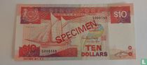 Pièce de 10 dollars de Singapour, 1988, spécimen