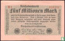  Duitsland 5 Miljoen Mark 1923 (P.105 - Ros.104b)  kopen