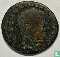 Roman Empire AE1 Follis 305 AD, Maximian (Ticinum, ST)