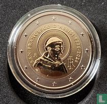 Italy 2 euro 2026 (reverse PROOF) "800th Anniversary of Death of Saint Francis of Assisi" for sale