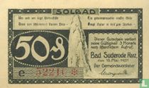 Suderode, Municipality - 50 Pfennig (e) 1921