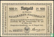 Neugraben-Hausbruch, Gemeinde - 100 Pfennig 1921 acheter
